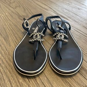 Chanel black sandles